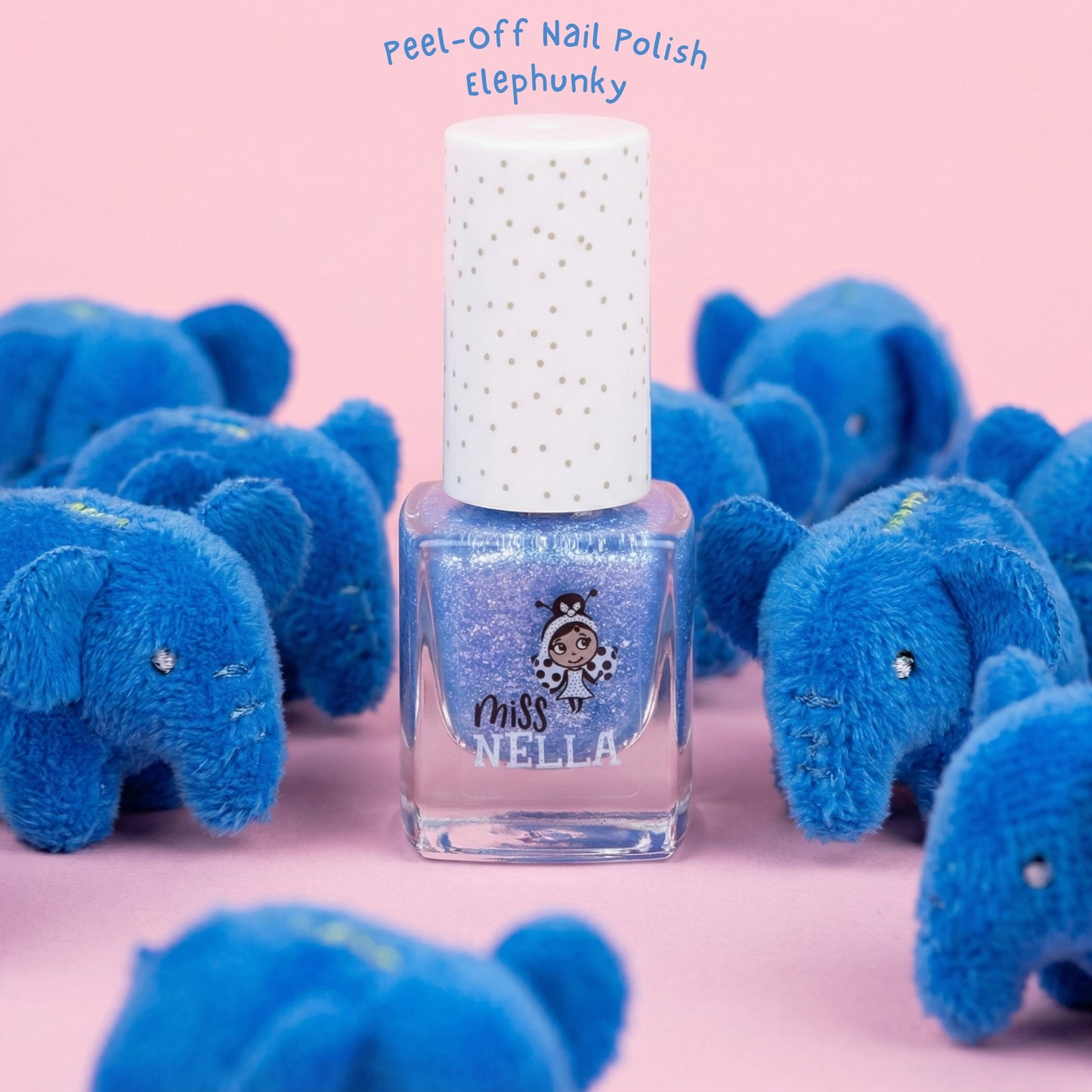 Elephunky Smalto Unghie da 4 ml Removibile senza Acetone per Bambini