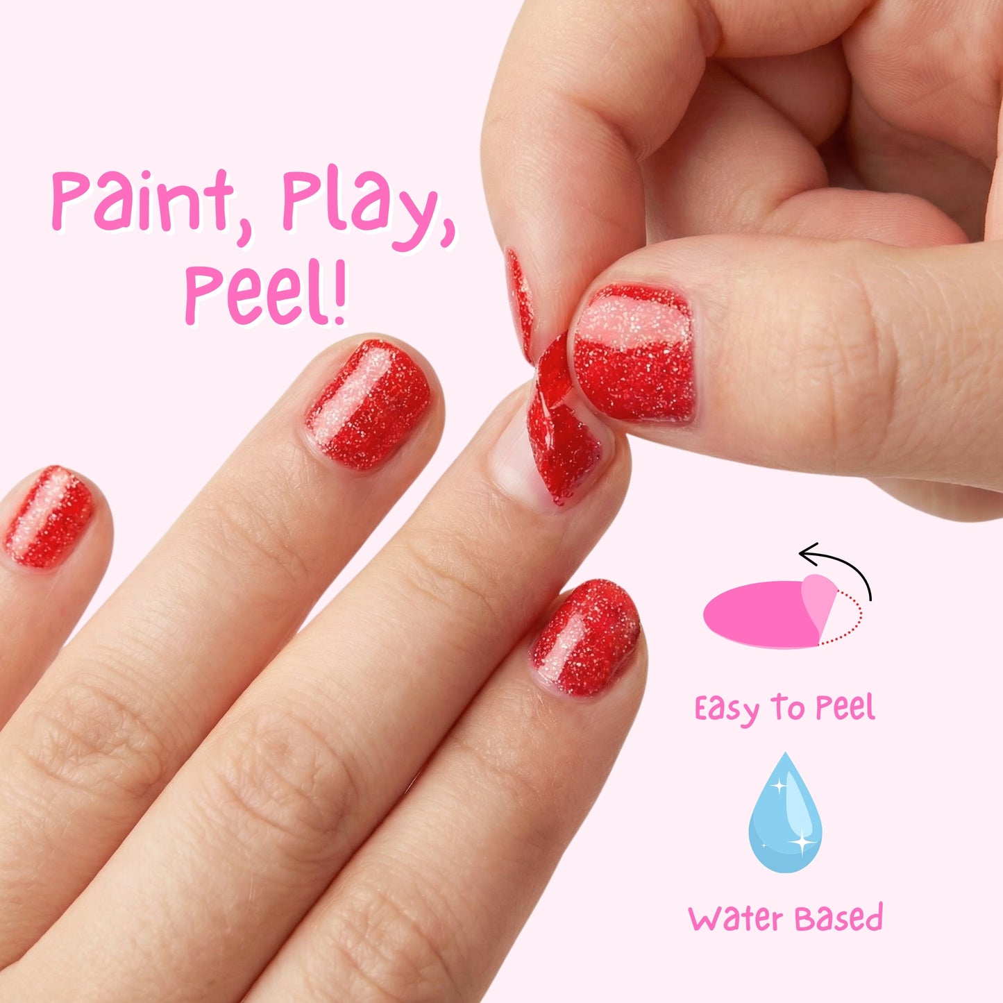 Croco Dazzle Smalto per Unghie da 4 ml. removibile senza Acetone per Bambini