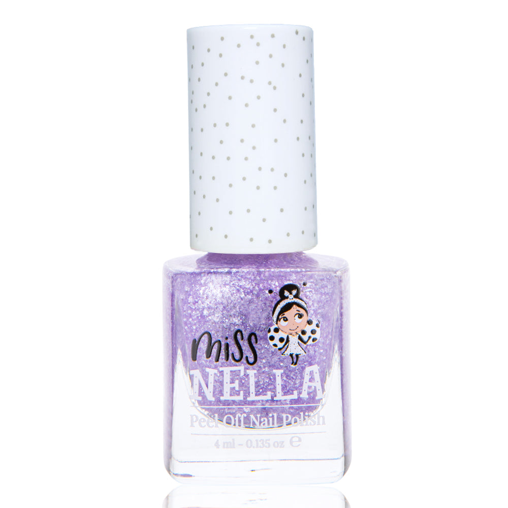 Sparkly Zebra Smalto Unghie da 4 ml. removibile senza Acetone per Bambini
