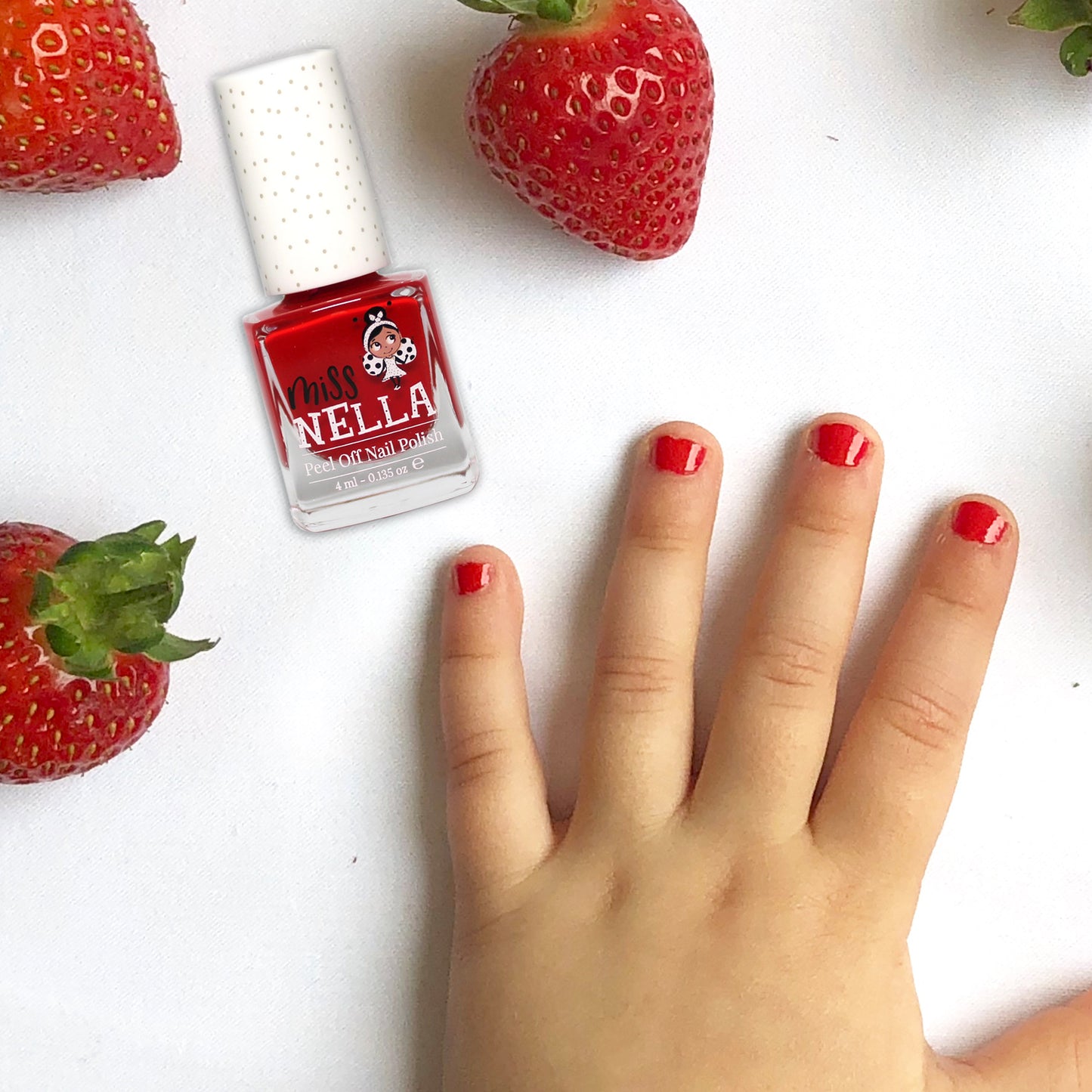 Strawberry 'n' Cream - smalto per unghie da 4 ml. removibile per bambini