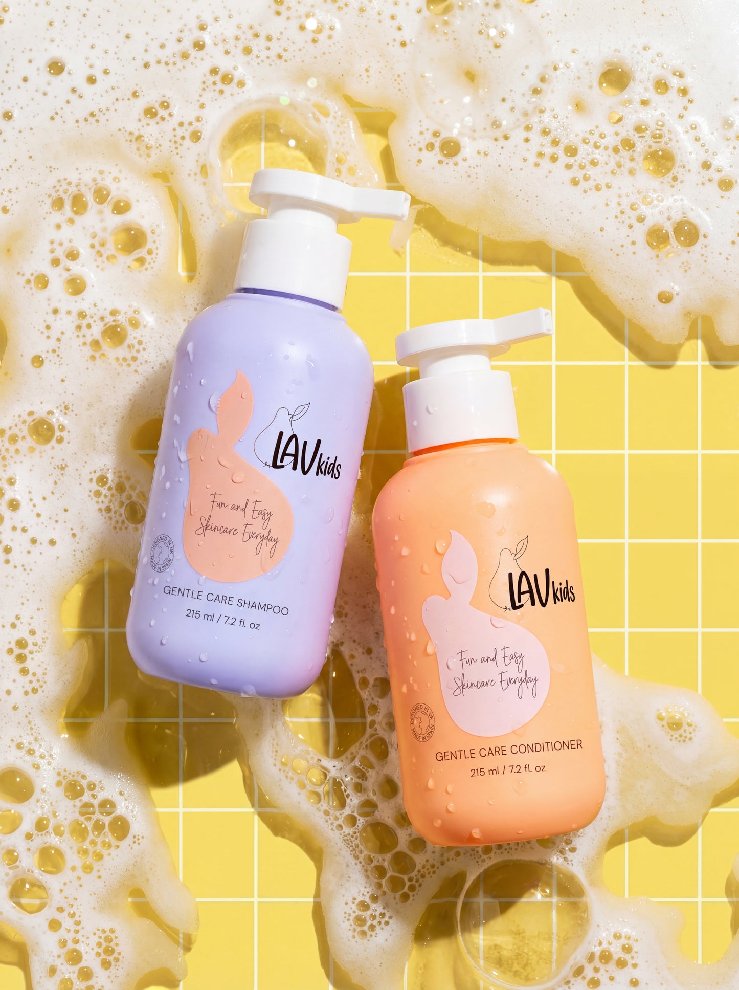 Pacchetto Offerta Shampoo 280 ml. e Balsamo 215 ml per la cura delicata con spugna in omaggio