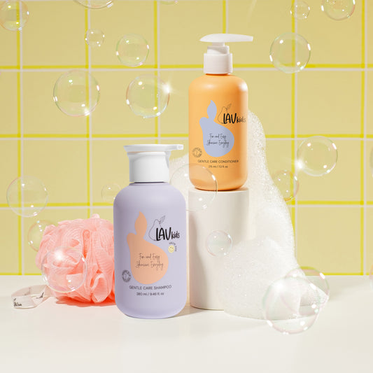 Pacchetto Offerta Shampoo 280 ml. e Balsamo 215 ml per la cura delicata con spugna in omaggio