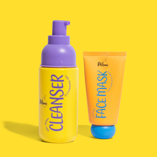 Teen Clay Duo/ Duo maschera all'argilla e gel cleanser per teen agers