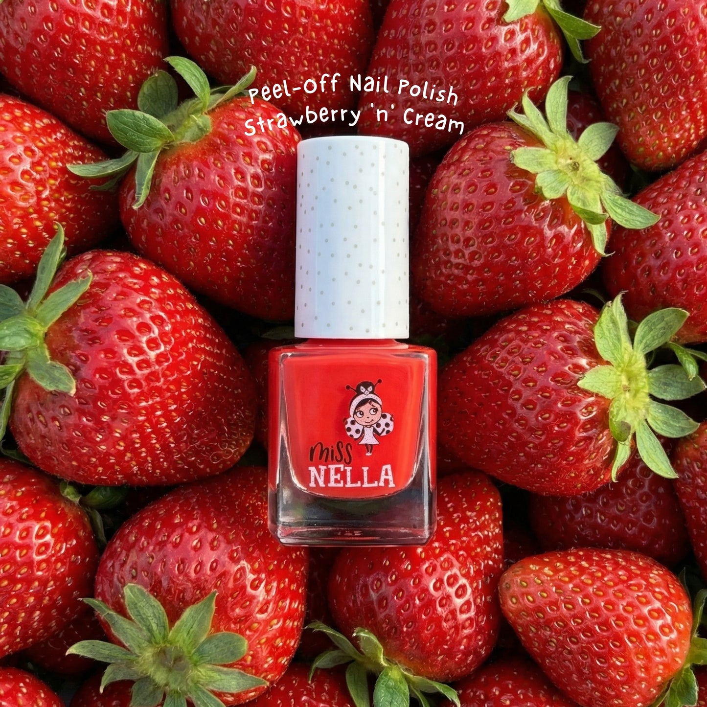 Strawberry 'n' Cream - smalto per unghie da 4 ml. removibile per bambini