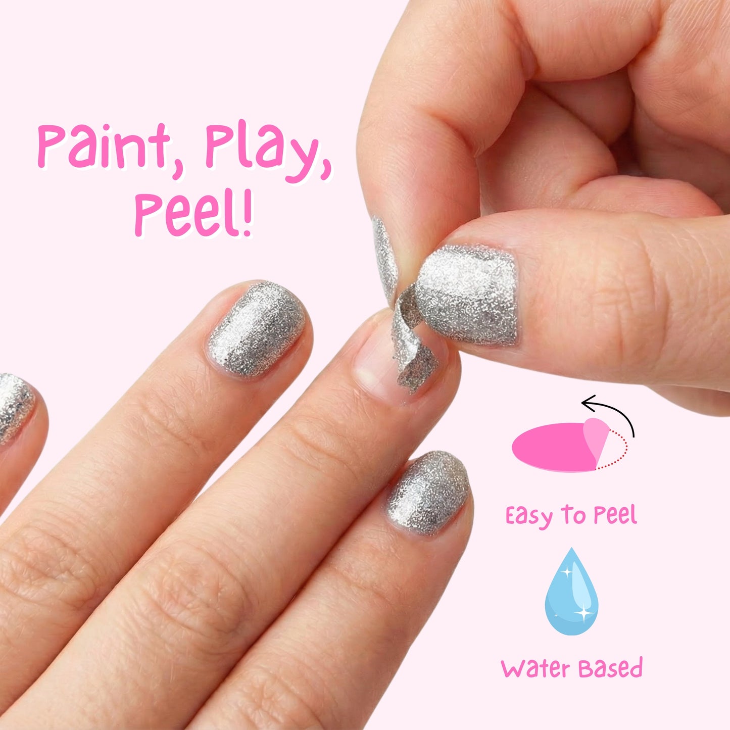 Shooting Star Smalto Unghie da 4 ml. removibile senza Acetone per Bambini