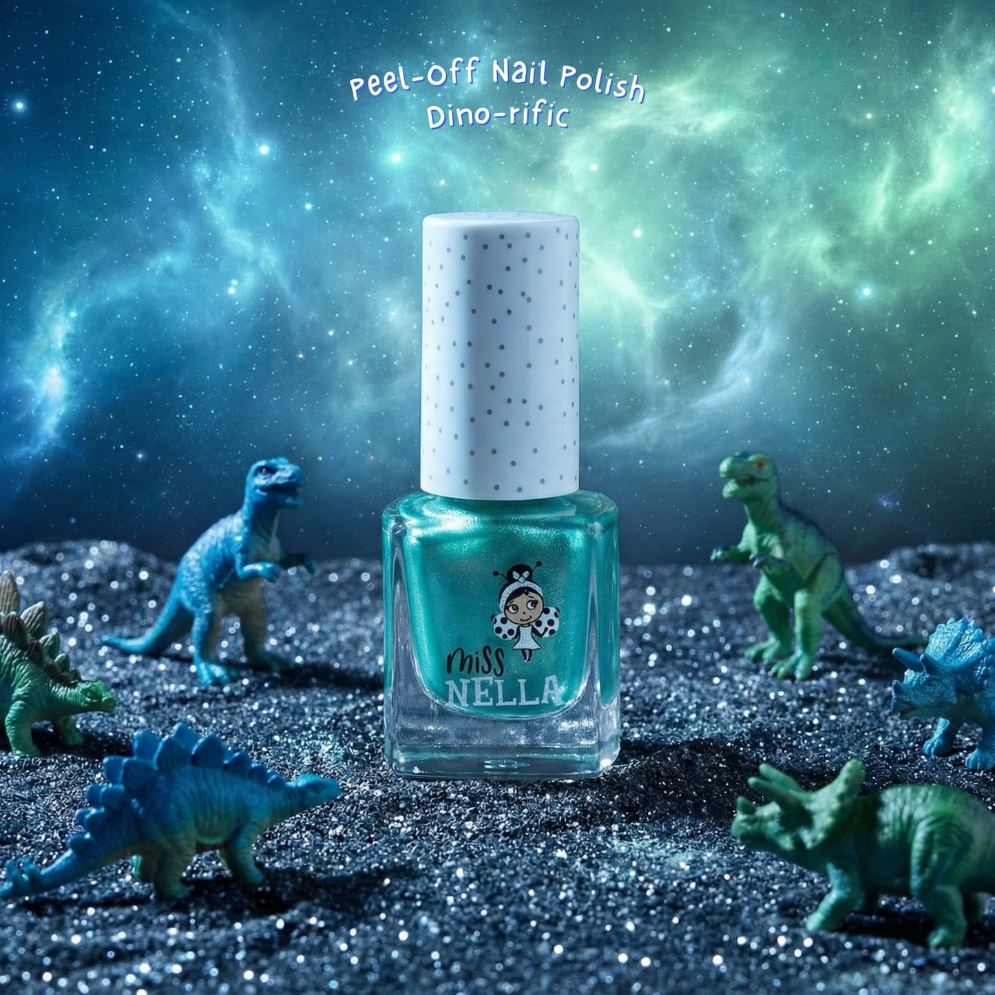 Dino-rific, Smalto Unghie da 4 ml.  removibile senza acetone per Bambini