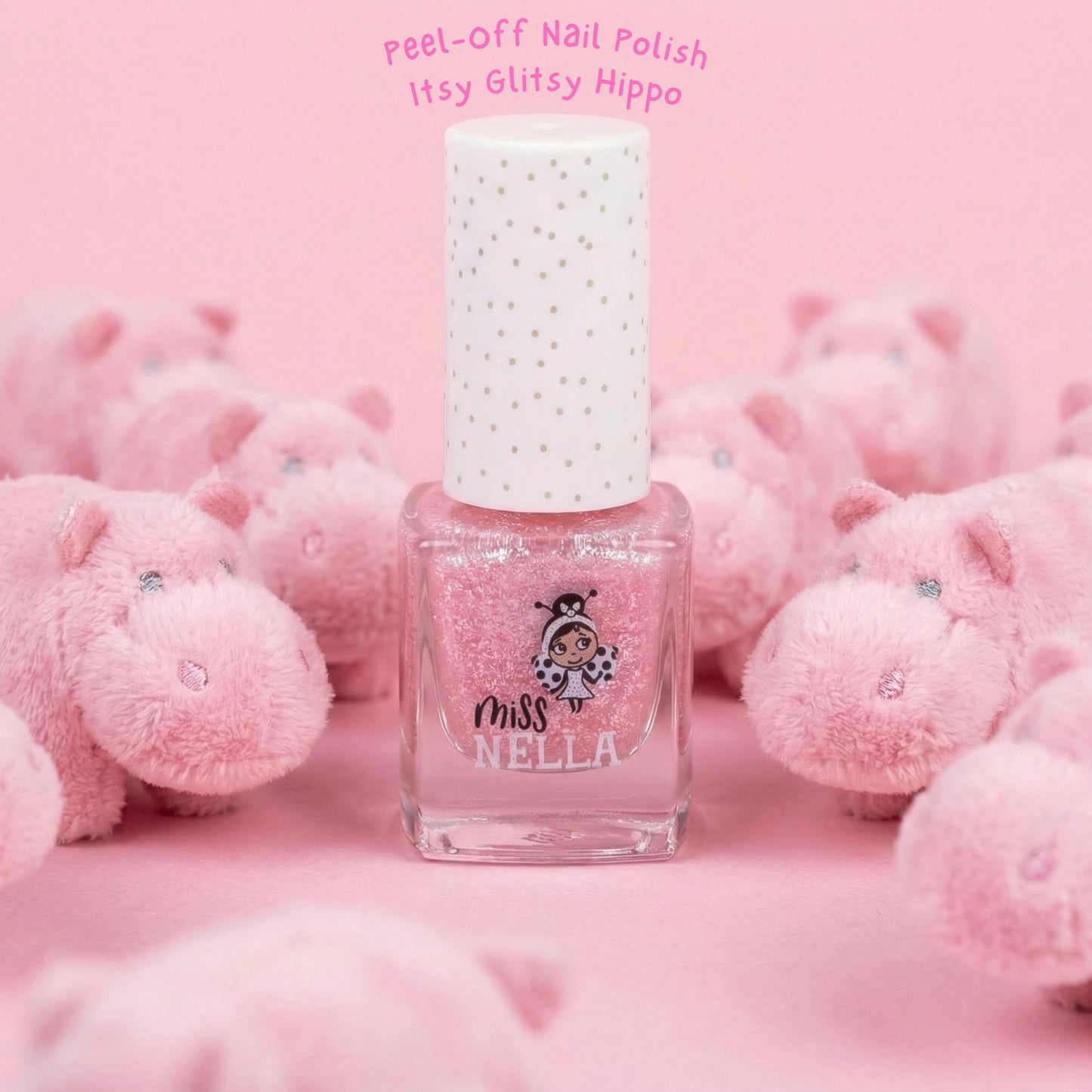 Itsy Glitsy Hippo - Smalto Unghie da 4 ml. removibile per Bambini