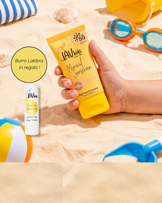 Pacchetto offerta Crema solare viso protezione 50 + lip balm omaggio