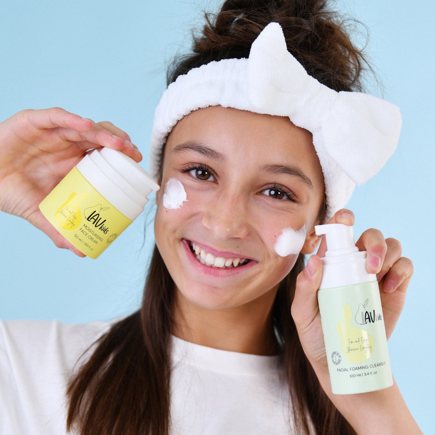 Pacchetto offerta Crema Viso e Mousse Detergente con fascia elastica in omaggio