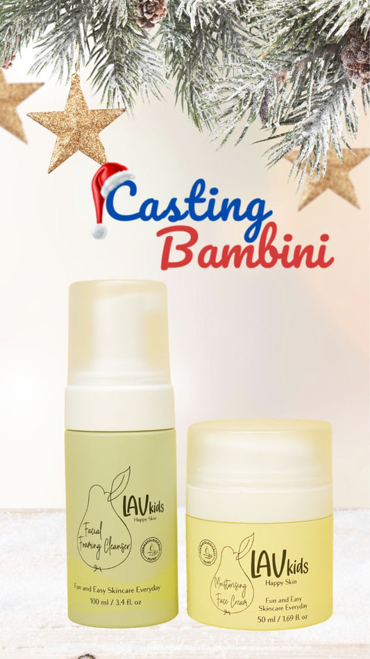 Pacchetto offerta Crema Viso e Mousse detergente per Casting Bambini